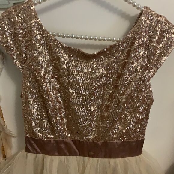 Peace love royal sequin and tulle party dress size 3 - Picture 2 of 7
